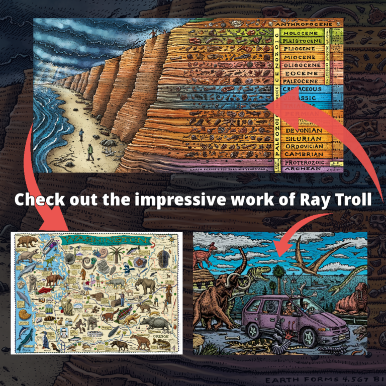 Check out the impressive work of Ray Troll Dinosaurs and Fossils